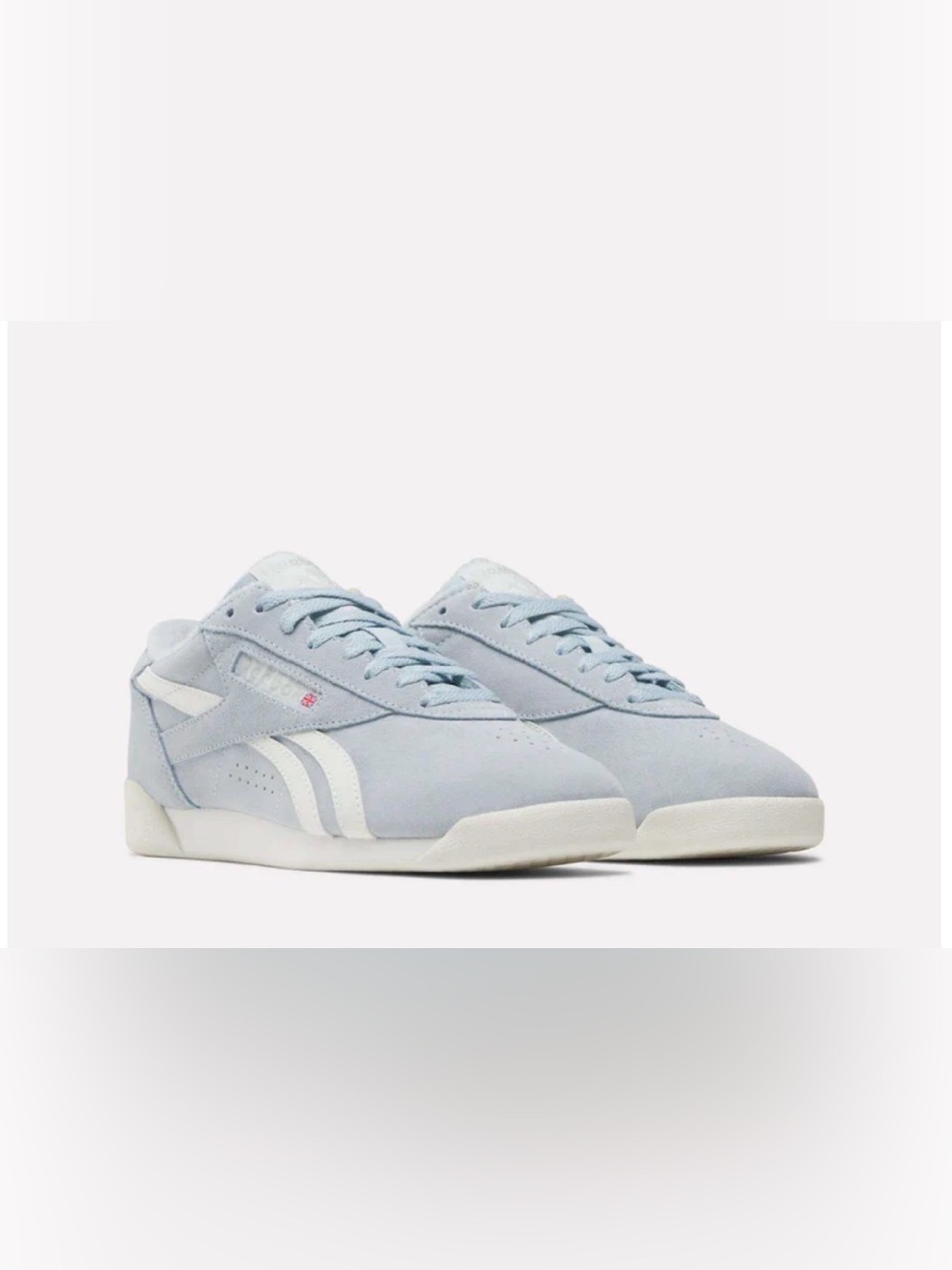 Reebok Pale Blue Suede Low-Top Sneakers